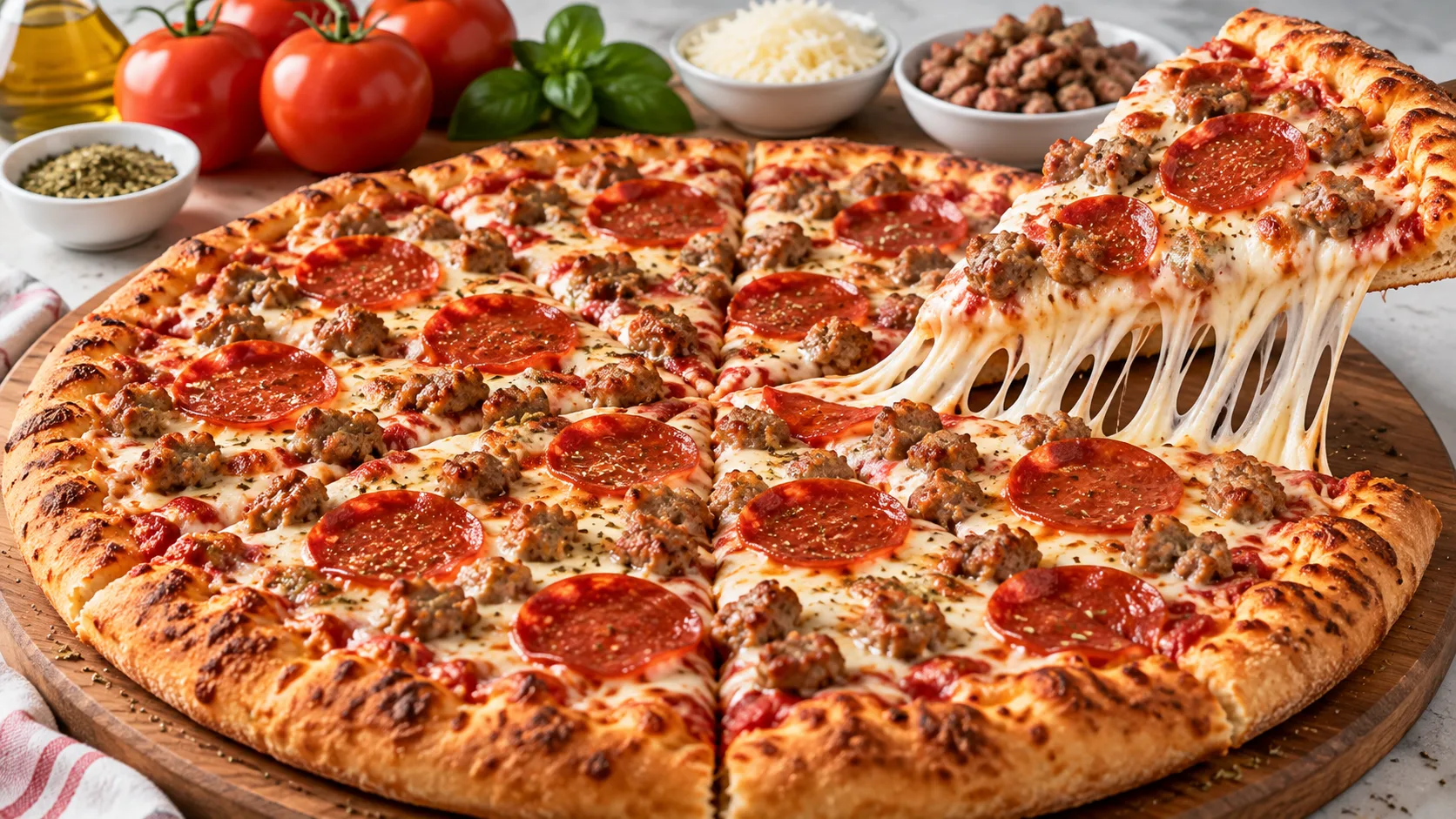 Pepperoni & Sausage Pizza
