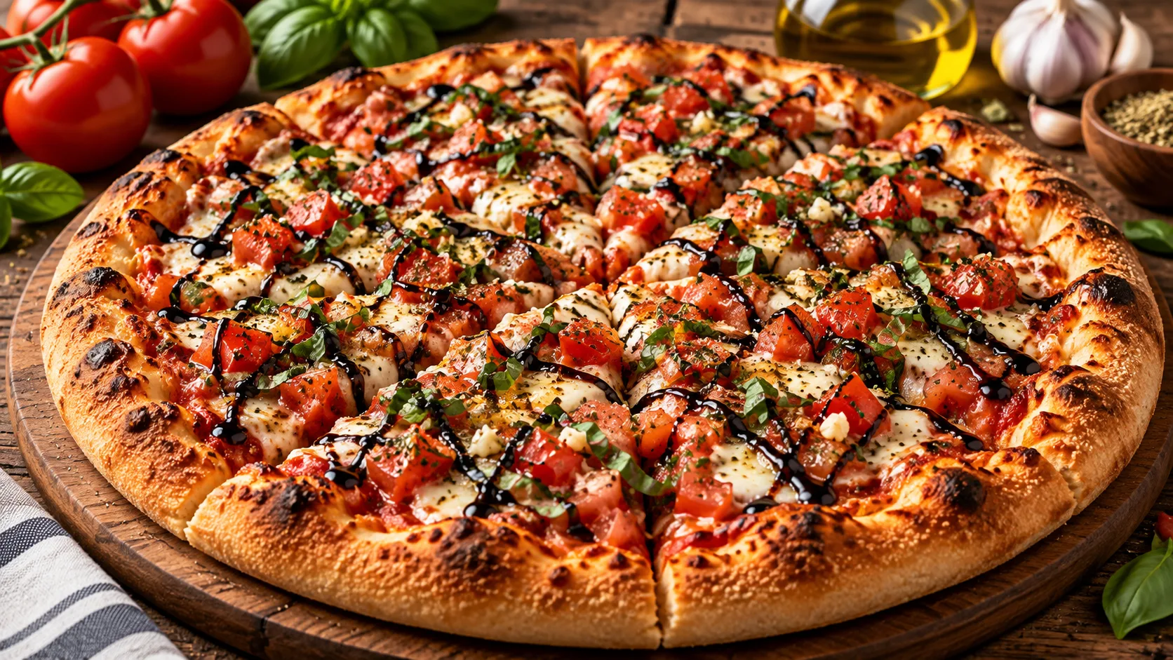 Pesto Veggie Pizza