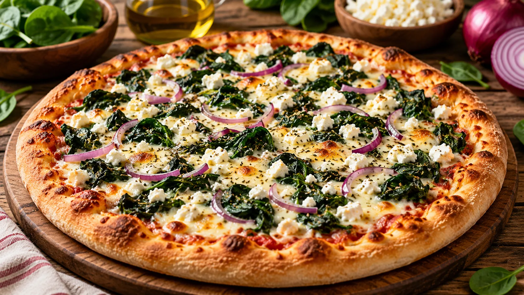 Spinach & Feta Pizza