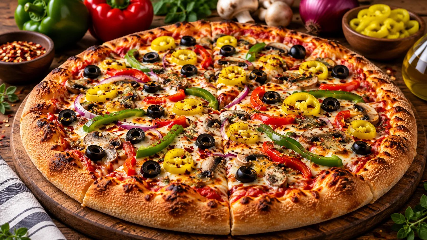 Spicy Veggie Pizza